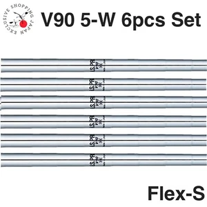 Nippon Shaft Golf N.S.Pro V90 Steel Iron Shafts #5-#W 6pcs Set Flex S Men New JP - Picture 1 of 6