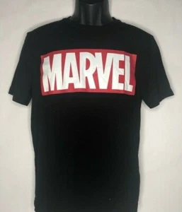 Marvel Mens Divided By H&M Graphic T-Shirt Black Red Crew Neck S New - Picture 1 of 8