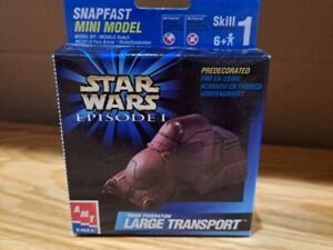 AMT ERTL Star Wars Episode 1 Trade Federation Large Transport Snapfast Model