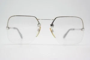 Vintage Eyeglasses Neostyle ACADEMIC 20 Silver Half Rim Eyeglasses Frames Eyeglasses - Picture 1 of 6