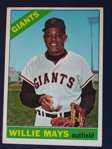 Willie Mays 1966 Topps #1 - Imagen 1 de 2