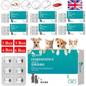 1-6 BOX 6 Capsules Pet Worming Tablets for Dogs Cats Internal Deworming Tool - Picture 1 of 23