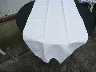 TISSU  ancien en piqué de coton à décors de cubes époque XIX ème - Photo 1/4