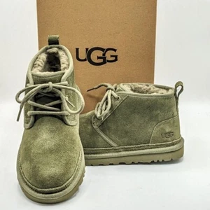 UGG “Neumel" Women’s Suede / Shearling Shoe - Lace-Up Chukka Boot (Burnt Olive) - Picture 1 of 19