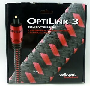 Audioquest OptiLink-3 2 meter Digital Toslink Fiber Optic Cable 