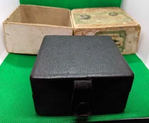 Set combinato Gillette inglese 1909 molto insolito vintage custodia in pelle marocchina - Foto 1 di 24