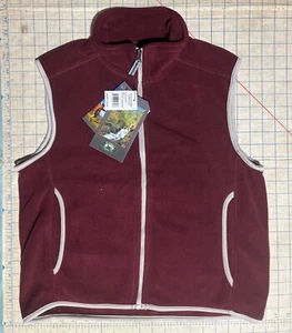 NWT Still Water Boys Size 14 Burgundy Full Zip Fleece Jacket Vest WinterLayer - Picture 1 of 4