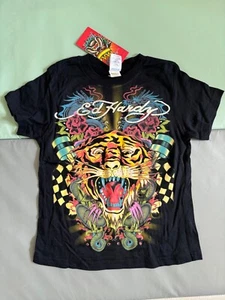 New Ed Hardy Kids T Shirt NWT Vintage Y2K Short Sleeve Logo Top Tiger 5/6 Sz 5 6 - Picture 1 of 4