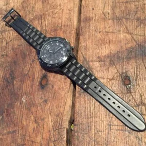 Orologio da uomo Marc Jacobs Quadrante nero acciaio inox cronografo quarzo MBM2583 USATO - Foto 1 di 2
