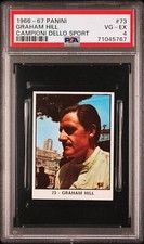 1966 Panini Campioni Dello Sport 73 Graham Hill Card psa4