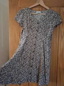 GAP TEEN Summer Floral Dress 12/13 Years 150cm. Earthy Browns Beiges. - Picture 1 of 6