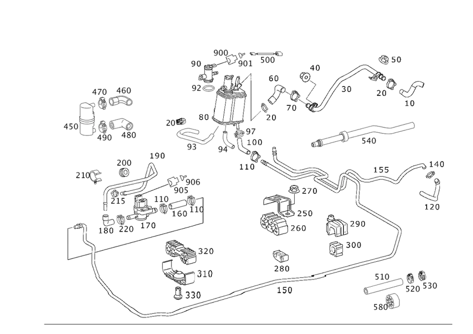 Подлинный продувочный клапан Mercedes-Benz 000-470-88-93 - Изображение 1 из 1