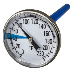 Premium Stainless Steel Soil Thermometer for Backyard Composting - 1.5 Inch D... - Picture 1 of 8