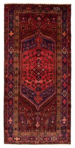 Vintage Hand-Knotted Area Rug 3'5" x 7'1" Traditional Wool Carpet - Picture 1 of 9