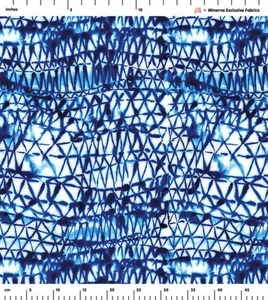 Minerva Exclusive Satin, Charmeuse Fabric - POD - Sine Waves - per metre - Picture 1 of 1