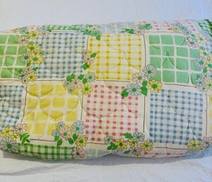 Vintage Retro Style Floral Pastel Cottage Core Blanket Bedspread Dust Ruffle - Picture 1 of 12