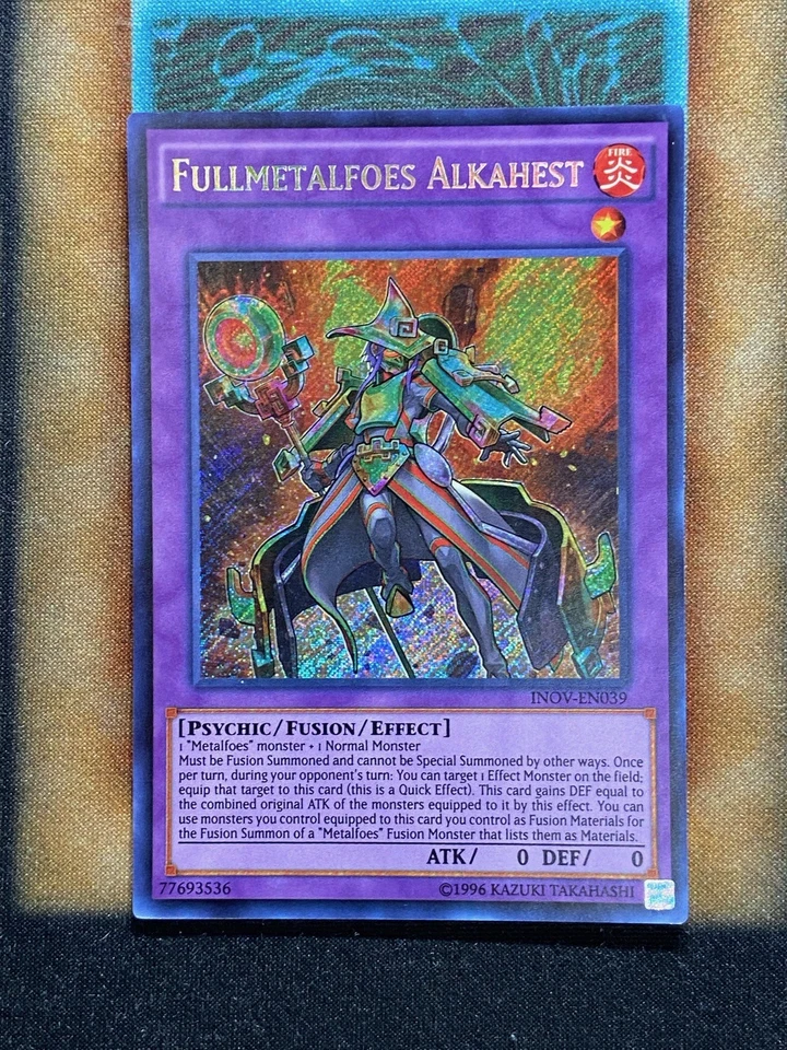 Yugioh Fullmetalfoes Alkaheist INOV-EN039 Secret Rare NM - Image 1 of 1