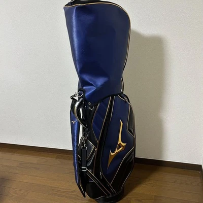 MIZUNO высокого класса темно-тележка сумка для гольфа нести caddy сумка редкая Япония б/у - Изображение 1 из 4