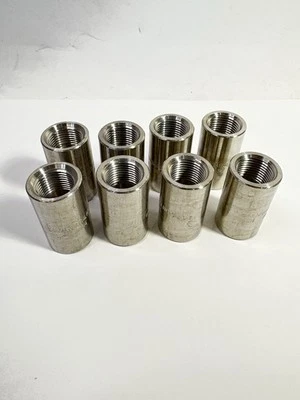 Qty-8 Reducing Coupling 304 Stainless Steel 3/8" x 1/4" Female NPT 3000 PSI - Image 1 of 4