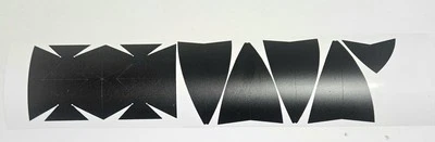 Juego de pegatinas negras Space 1999 Mattel Eagle One Foto 1 de 4