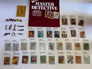 Parker Brothers Clue Master Detective Game Parts Cards, Tokens, Rules, Weapons - Picture 1 of 8