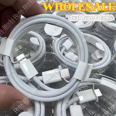 100X Cabo USB-C para USB-C Carregador Rápido Tipo C Cabo Para iPhone 16 15 Pro Samsung - Imagem 1 de 4