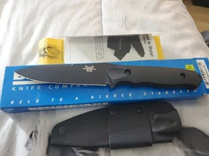 Very Rare Benchmade Nimravus 140 154cm BK1 Black G-10 Scale Handles Discontinued - Picture 1 of 6