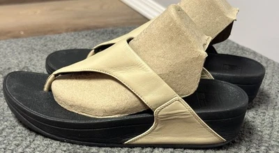 Sandalias Fitflop Micro Wobble Board beige para mujer talla 8 Foto 1 de 4