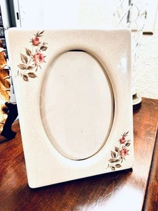 PORCELAIN FRAME- VINTAGE ROSENTHAL - GERMANY- HAND PAINTED ROSES - Picture 1 of 10