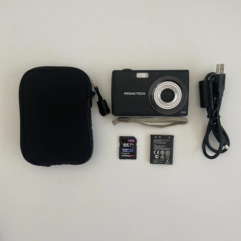 Cámara digital compacta PRAKTICA Luxmedia Z250 20 MP + tarjeta SD de 32 GB Foto 1 de 4