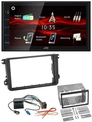 JVC USB Bluetooth MP3 DAB 2DIN Autoradio für VW T5 Caravelle Multivan Transporte - Bild 1 von 4