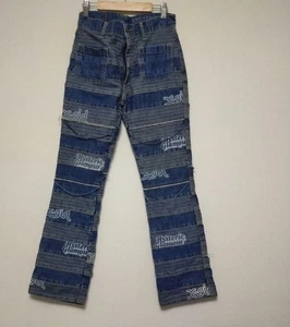 Hysteric Glamour Jeanshose Straight Fit Patchwork blau Größe 27 gebraucht - Bild 1 von 5