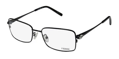 NUEVO GIANFRANCO FERRE 34201 GAFAS METAL NEGRO BORDE COMPLETO CUADRADO 53-17-135 MUJER Foto 1 de 4