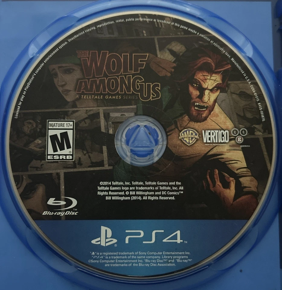 The Wolf Among Us (Sony PlayStation 4, 2014) DISC ONLY - Image 1 of 1