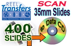 REEL TRANSFERS - 400  35mm slides scanned to disc  (2000dpi) - Picture 1 of 1