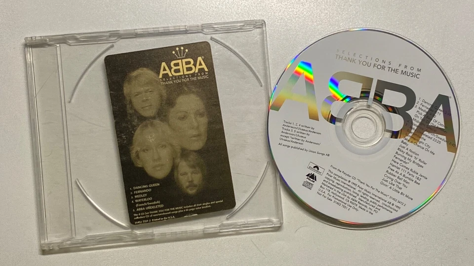ABBA Selections from THANK YOU FOR THE MUSIC 5 tracks 1995 Promo CD Made in USA - Bild 1 von 3