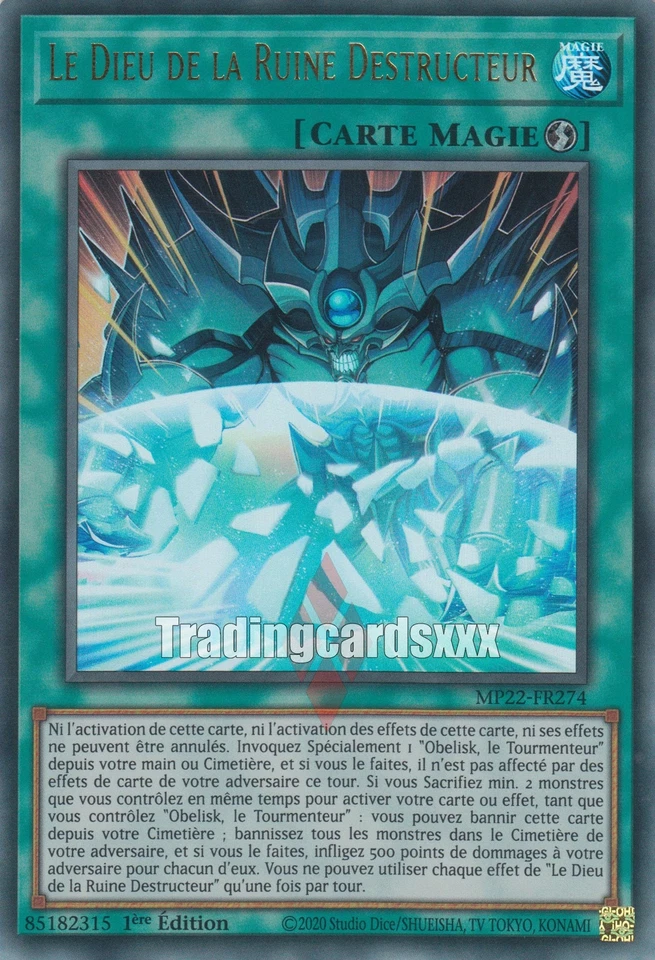 Yu-Gi-Oh! Le Dieu de la Ruine Destructeur : UR MP22-FR274 - Photo 1/1