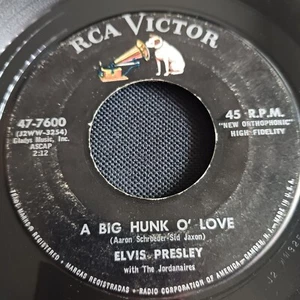 Elvis Presley – A Big Hunk O' Love / My Wish Came True (RCA 47-7600) - Foto 1 di 2