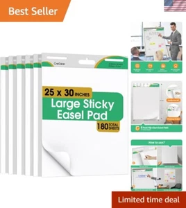25 x 30 Inch Sticky Easel Pads, 6-Pack 30 Sheets/Pad Self-Stick Flip Chart Pa... - Picture 1 of 8