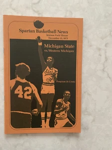 Michigan State vs. Western Michigan programma di gioco di basket maschile, 15 dicembre 1973 - Foto 1 di 3