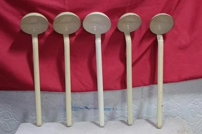 5 Pc Cooking Sieve Spoon Old Vintage Enamel Ware Kitchen Decor Collectible - Image 1 of 4
