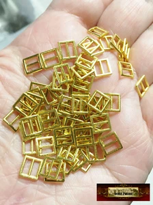 M00290x5-Oro MOREZMORE 50 Metal Escala 1:6 5mm Miniatura Cinturón Hebillas Zapatos - Imagen 1 de 1