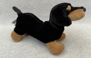 Juguete de peluche negro para salchicha Wiener de 11" Aurora Dachshund cachorro perro - Imagen 1 de 5