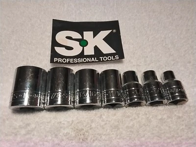 S-K  1/2" DRIVE SOCKET SET SAE  - Image 1 of 4