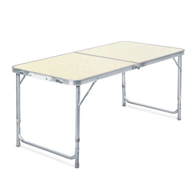 Toboli Campingtisch klappbar 180x60x70cm höhenverstellbar Koffertisch Falttisch