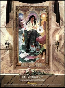 Steve Vai 1993 Sex & Religion Ibanez JEM 7VWH chitarra 7 corde 8 x 11 stampa pubblicitaria - Foto 1 di 3