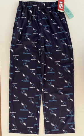 NBA Youth Boys Size L 12/14 Charlotte Hornets Team Logo Lounge Pajama Pants NWT Cover