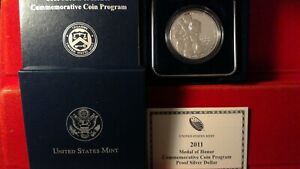2011 P Proof $1 Medal of Honor Commemorative Silver Dollar