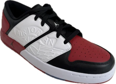 Nike Air Jordan NU Retro 1 Bajo Para hombres Blanco Rojo Negro Zapatos, DV5141-601 Foto 1 de 4