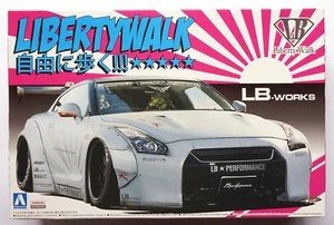 AOSHIMA 1/24 LB works GT-R R35 Ver.2 Liberty Walk series #10 scale model kit - Picture 1 of 12